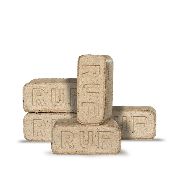 Heizfuxx RUF Original Blue Hartholzbriketts – Hochverdichtete Premium RUF Briketts für Kamin & Ofen
